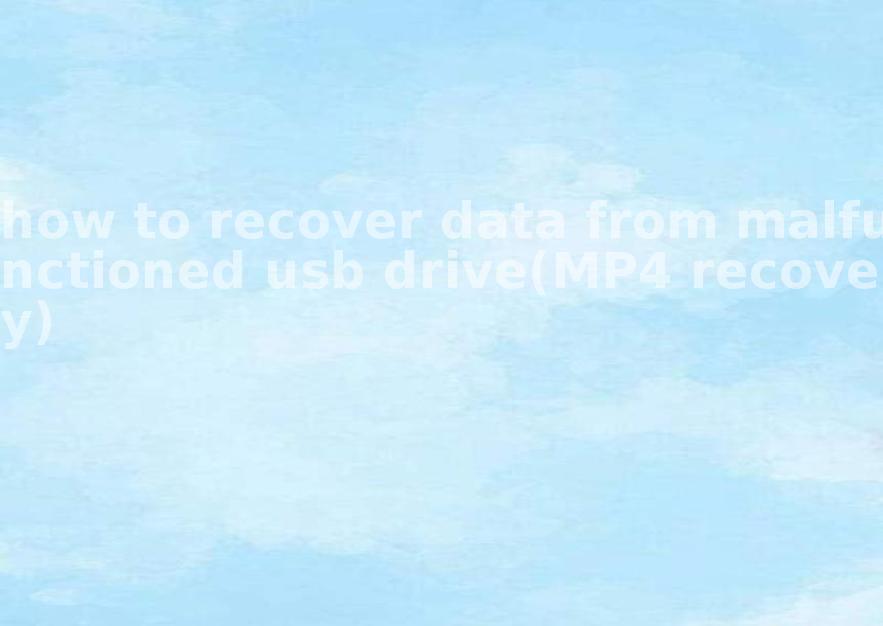 how to recover data from malfunctioned usb drive(MP4 recovery)1