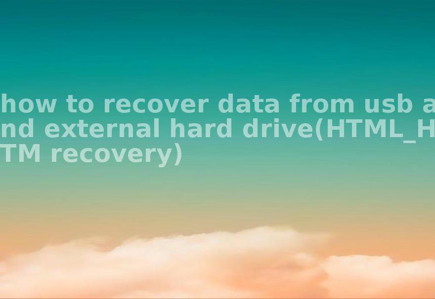 how to recover data from usb and external hard drive(HTML_HTM recovery)2