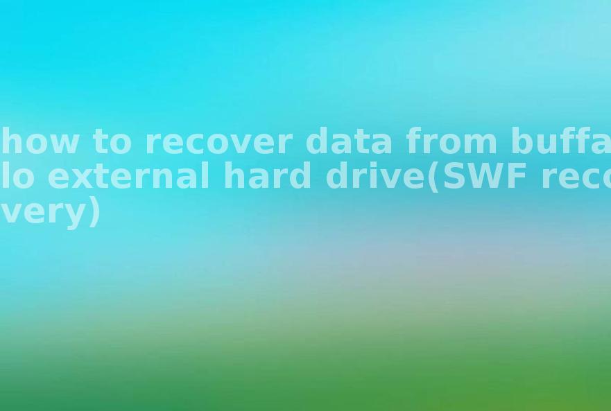 how to recover data from buffalo external hard drive(SWF recovery)2