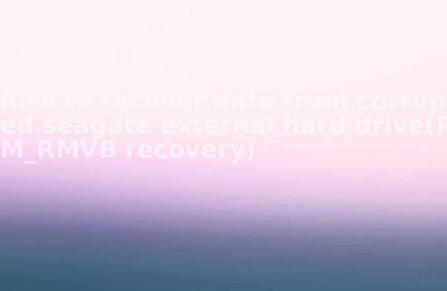 how to recover data from corrupted seagate external hard drive(RM_RMVB recovery)1